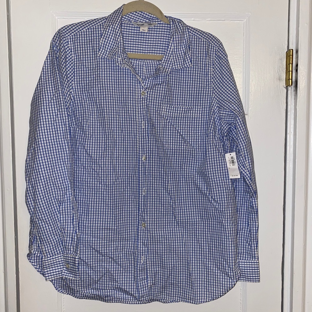 NEW Old Navy Classic Button Shirt Large